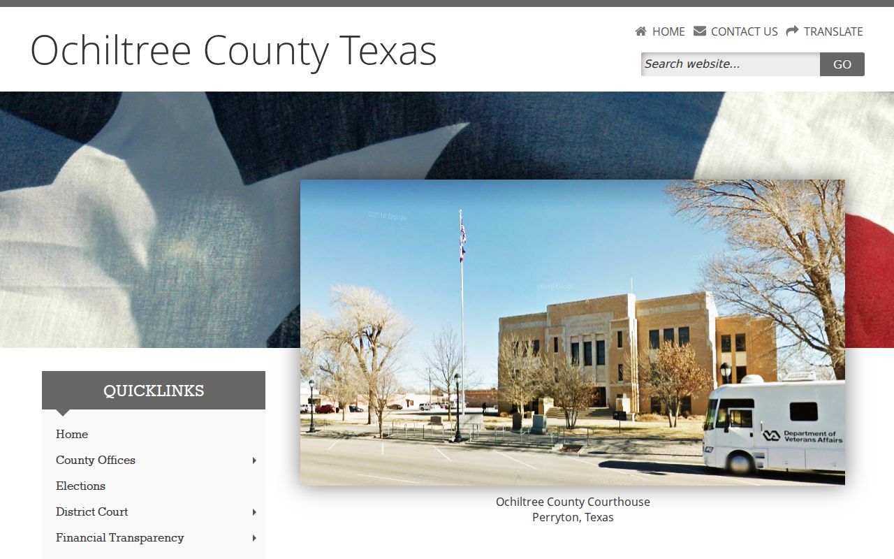 Ochiltree County warrant records, courthouse and county contact setting